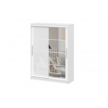 Шкаф-купе "ШКП-3" Белый текстурный (1.6 м.) (SV-Мебель)